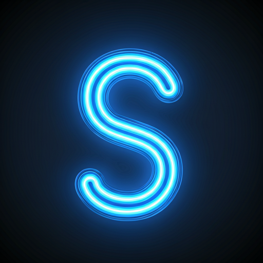 Glowing neon Alphabet